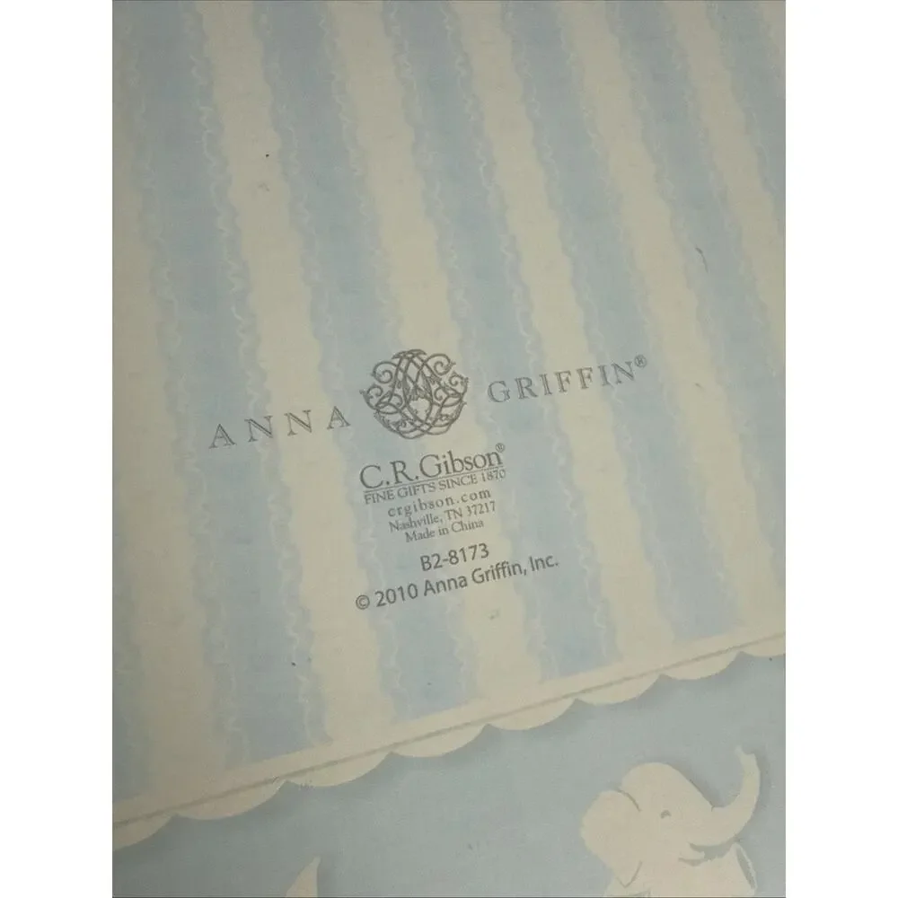 Anna Griffin Baby's Book Blue Boy 8.5x11 Milestone Keepsake C.R. Gibson B2-8173